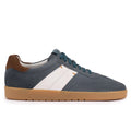 Denim blue suede sneakers