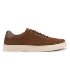 Cognac colored suede sneakers