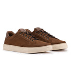 Cognac colored suede sneakers