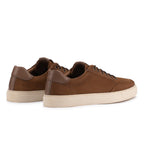 Cognac colored suede sneakers