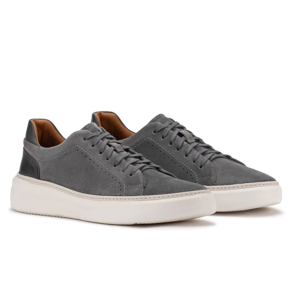 Dark gray suede sneakers