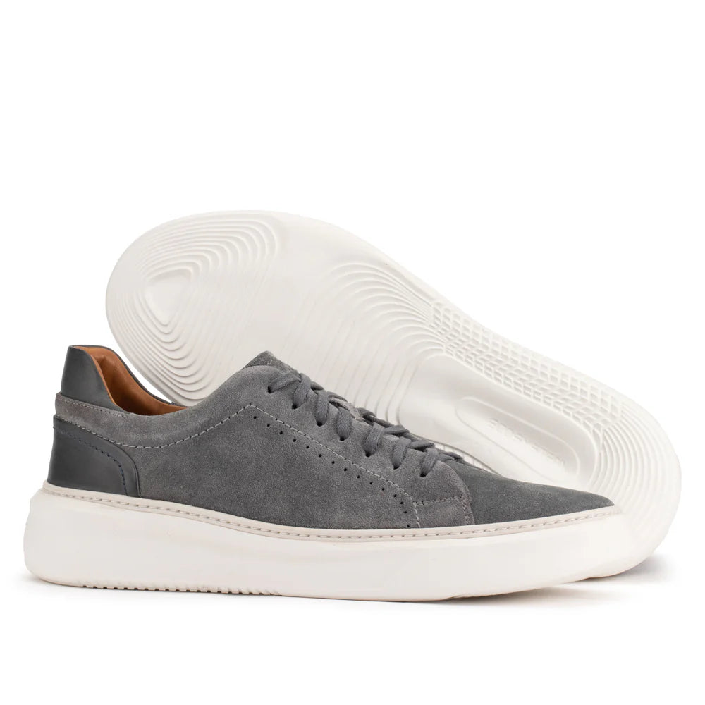 Dark gray suede sneakers