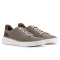 Light gray suede sneakers