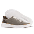 Light gray suede sneakers