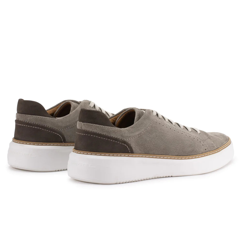 Light gray suede sneakers