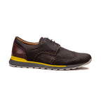 Retro frosted tobacco colored wingtip brogues